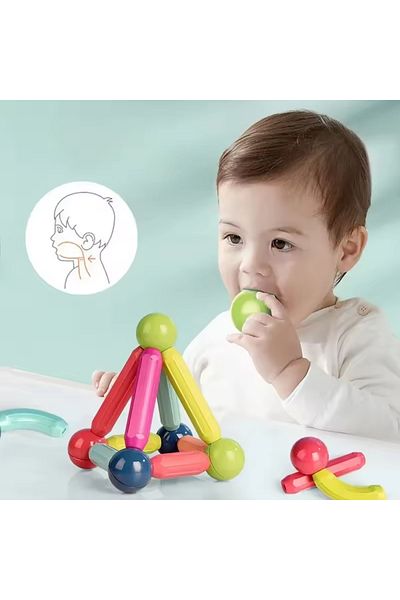 Choice مجموعة مكعبات بناء مغناطيسية مجمعة مكونة من 25 قطعة من ألعاب التعليم المبكر لتطوير الدماغ