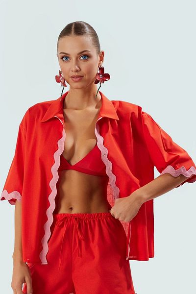 PayBuy Summer Flared Cotton Kimono Shorts Beach Set Three Quarter Sleeve Premium Quality