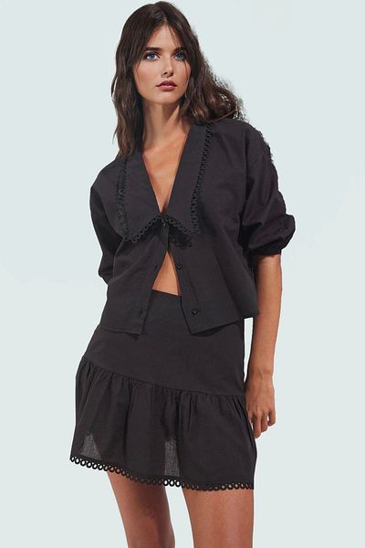 PayBuy Stylish Cotton Blouse Skirt Beach Suit Summer Short Sleeve Long Lasting High Quality Distinguished Material