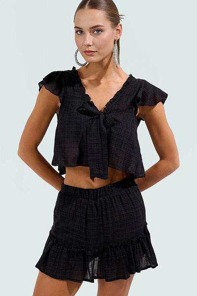PayBuy Summer Cotton Viscose Blouse Skirt Set Stylish Beach Wear for Women Look