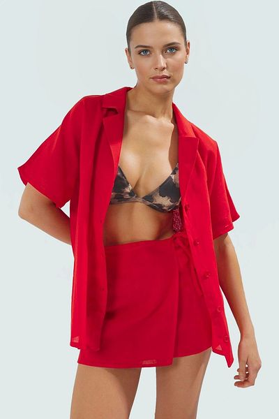 PayBuy Stylish Beach Suit Long Sleeve Shirt Skirt Cotton Summer Good Quality Workmanship Appearance Durable Material