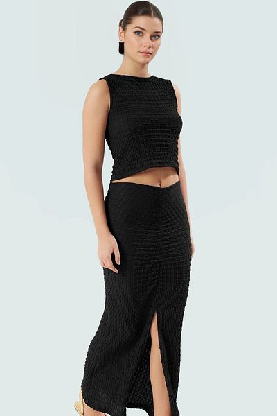 PayBuy Women's Knitted Fitted Pencil Skirt Blouse Suit Casual Summer Comfortable Cut Modern Style Distinctive Material