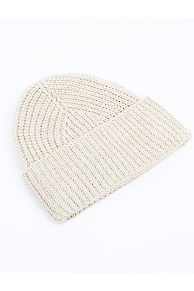 Jimmy Key Beige Soft Textured Beanie