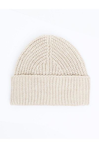 Jimmy Key Beige Soft Textured Beanie