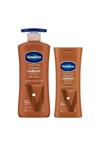 Vaseline Intensive Care Cocoa Radiant Body Lotion 400 ml + 200 ml