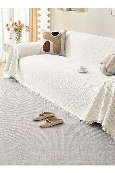 Generic Couch Cover, Weave Sofa Cover for 3 Cushion Couch, Sectional Couch Covers Sofa Chair Slipcover for H