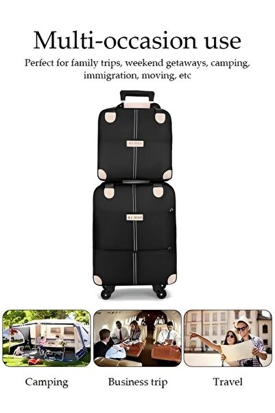 Generic Expandable Lightweight Pull Rod Bag Carry-on Luggage Men's And Women's Carrying Canvas Duffel