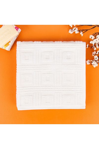 Evidea Soft Premium Kybele Face Towel - White - 45X65 cm