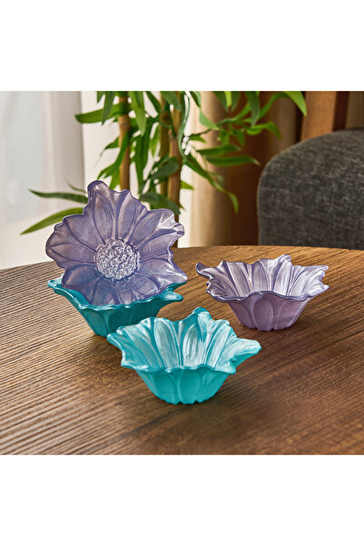 Evidea Kitchen Papatia 4'lü Çerezlik Seti - Renkli - 10 cm