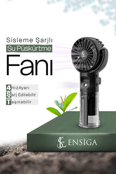 EN SİGA Şişe Sisleme Fanı, Şarj Edilebilir Taşınabilir Ayarlanabilir Küçük Fa...