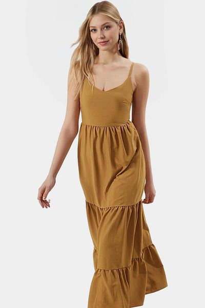 PayBuy Maxi Woven Dress Lilyum Fabric Skater Pattern Summer Casual Trend Design Zarifane