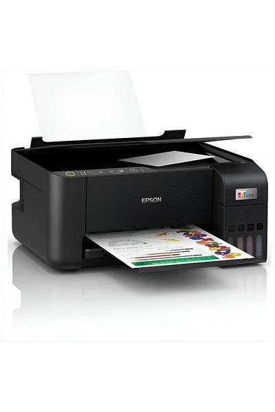 EPSON طابعة EcoTank L3250 A4 متعددة الوظائف مزودة بخزان حبر، تدعم تقنية Wi-Fi | سعة طباعة تصل إلى 4000 صفحة باللون الأسود