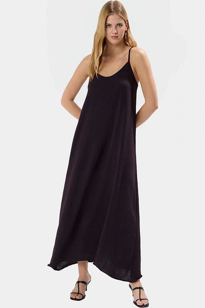 PayBuy Maxi Woven Dress V-Neck Shift Mold 100 Polyester Summer Casual Comfortable Cutout Distinctive Material