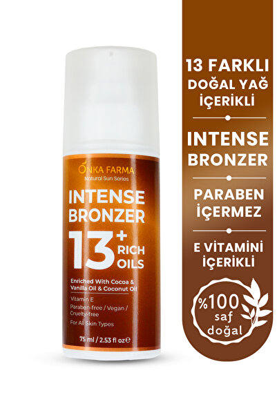 OnkaFarma Onka Farma Doğal Bronzlaştırıcı Bakım Yağı 75 ml Vanilya Yağlı %100 Doğal Içerik