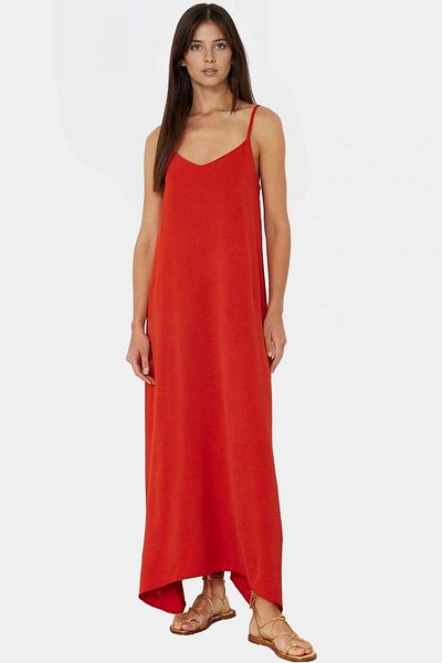 PayBuy Maxi Woven Dress V-Neck Shift Mold 100 Polyester Summer Casual Comfortable Cutout Distinctive Material