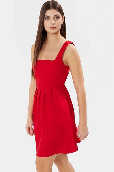 PayBuy Women's Mini Length Skater Dress Finike Woven Polyester Blended Comfortable Summer Long Lasting