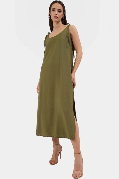 PayBuy Women's Shift Dress Woven Polyester Fabric Casual Midi Length Zarifane Design Long Lasting