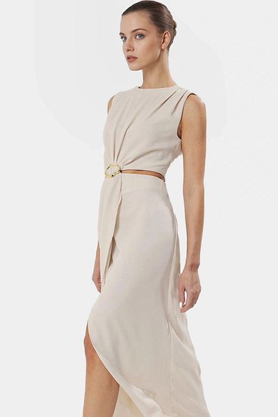 PayBuy Maxi Crepe Dress A-Line Summer Woven Polyester Special Design Durable Material Comfortable Use