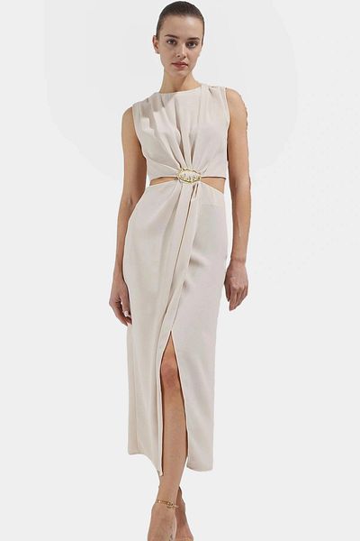 PayBuy Maxi Crepe Dress A-Line Summer Woven Polyester Special Design Durable Material Comfortable Use