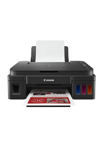 Canon طابعة نافثة للحبر G3416 متعددة الوظائف مزودة بخزان ألوان، مزودة بخاصية واي فاي، وماسح ضوئي، وناسخة