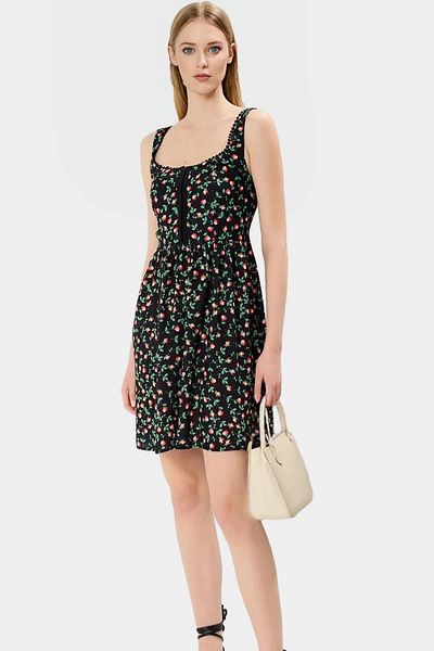 PayBuy Summer Floral Mini Dress Viscose Fabric Skater Pattern Casual Style Distinguished Material Special Design