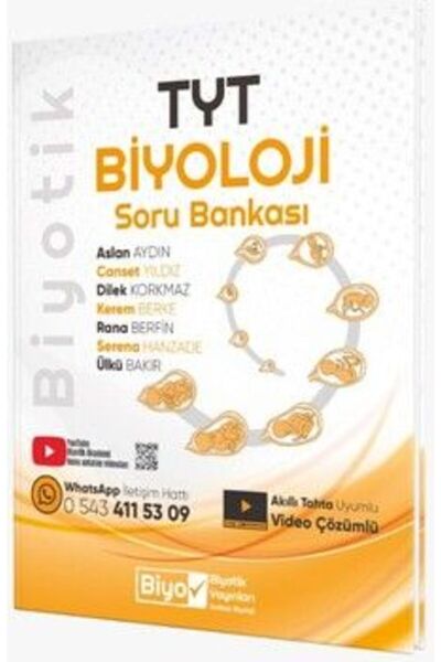 Biyotik Yayınları Biyotik Yayınları TYT Biyoloji Biyotik Soru Bankası