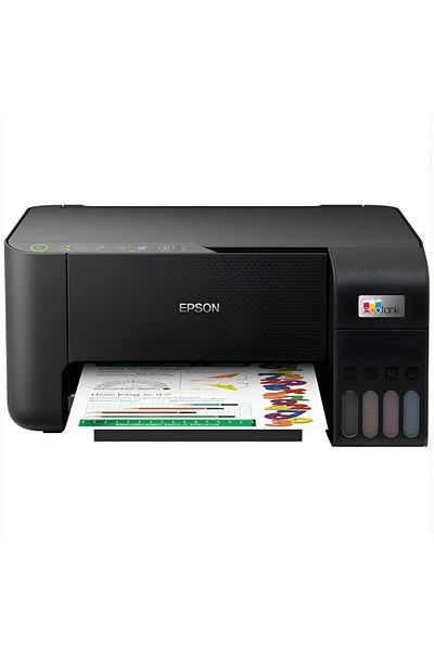EPSON طابعة EcoTank L3250 A4 متعددة الوظائف مزودة بخزان حبر، تدعم تقنية Wi-Fi | سعة طباعة تصل إلى 4000 صفحة باللون الأسود