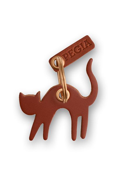 Pegia Cat 2 Δερμάτινο Μπρελόκ 25an43