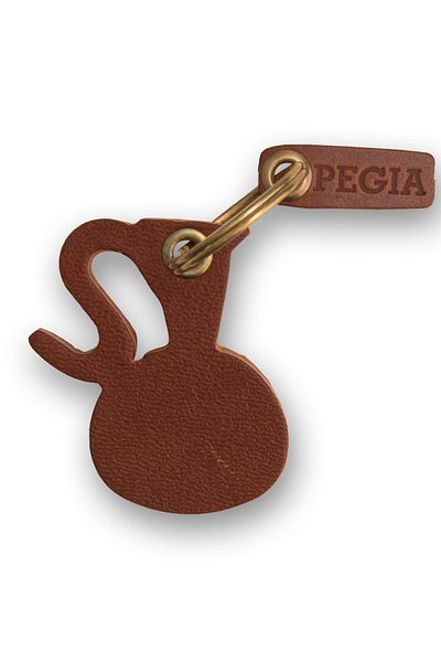 Pegia Δερμάτινο μπρελόκ Κουβάς 25an79