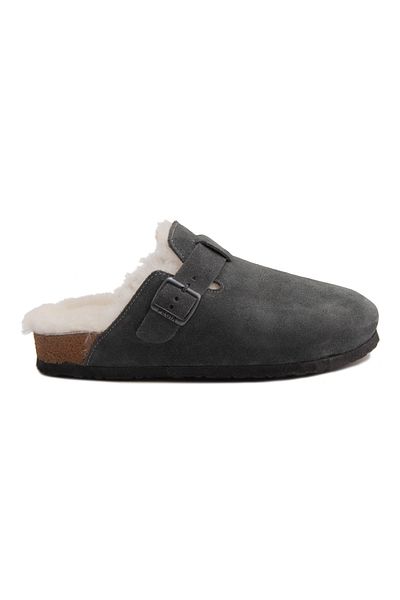 Pegia Women's Fur Lined Sabo Slippers 215538