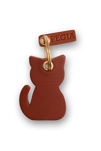 Pegia Кожен ключодържател Chubby Cat 25an44