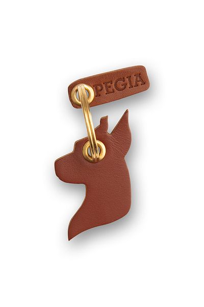 Pegia Δερμάτινο μπρελόκ Doberman 25an23