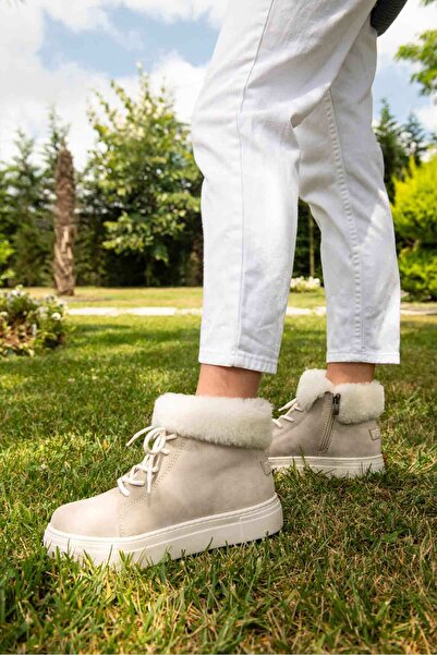 Pegia Fermuarlı Süet Kadın Bot 191352