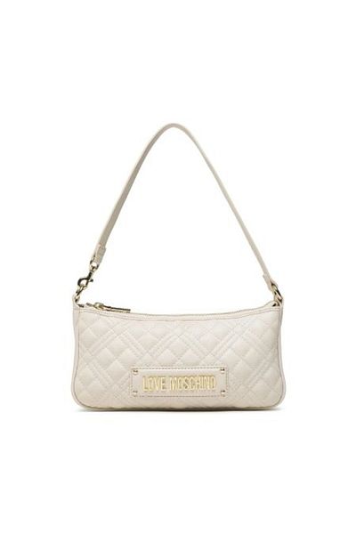 Love Moschino Geantă matlasată - Cu logo, detaliu cu lanț și curea detașabilă JC4258PP0GKA0103