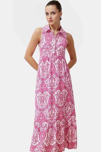 PayBuy Summer Maxi Dress Knitted Fabric a Line Mold Multi-Pattern Zarifane Design Distinguished Material