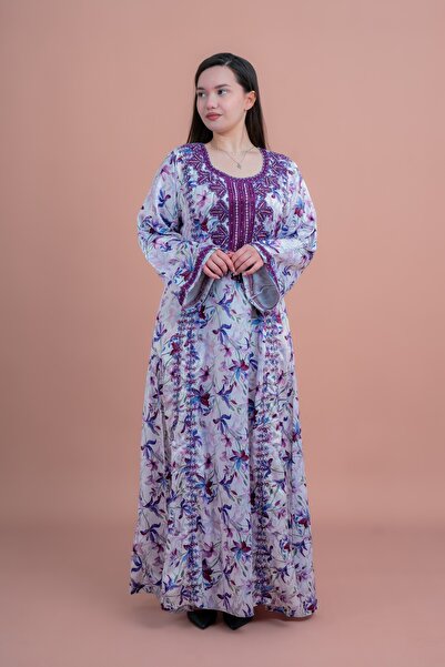 IKKXA جلابية مطرزة عصرية