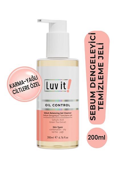 Luv it! Sebum Balancing Facial Cleansing Gel Combination Oily Skin 200 ml