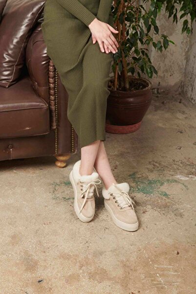 Pegia İçi Kürklü Bağcıklı Kadın Sneaker 191350