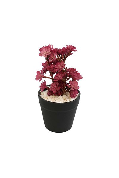 Ella Home Italia Artificial Floral Arrangement, Red, Plastic, 16cm - Red, Plastic, 16cm