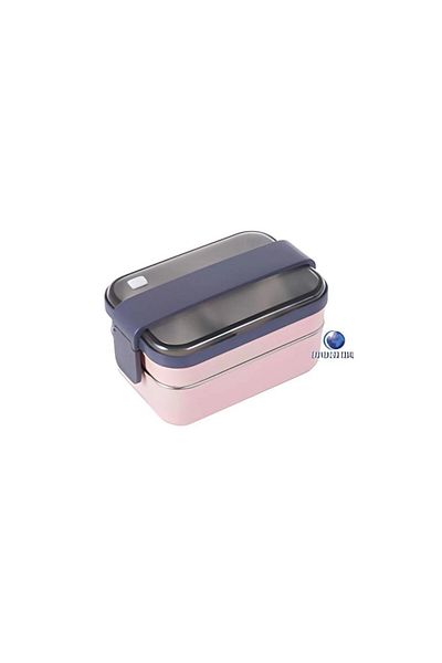 Vagonlife Double Layer Stainless Steel Food Container Lunch Box Lunch Box Pink BL20183