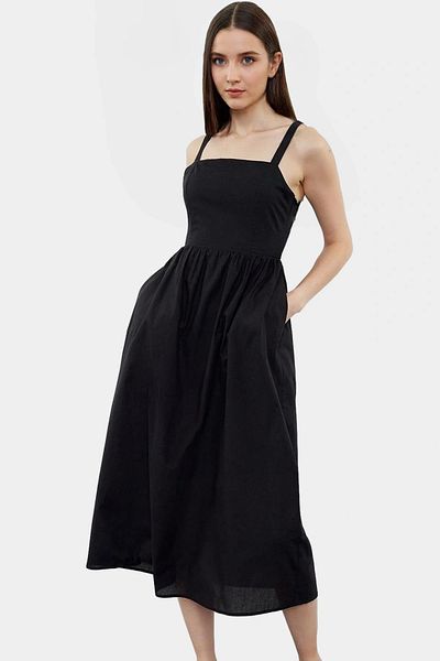PayBuy Summer Midi A-Line Cotton Voile Dress Casual Chic Zarifane Design Distinguished Material