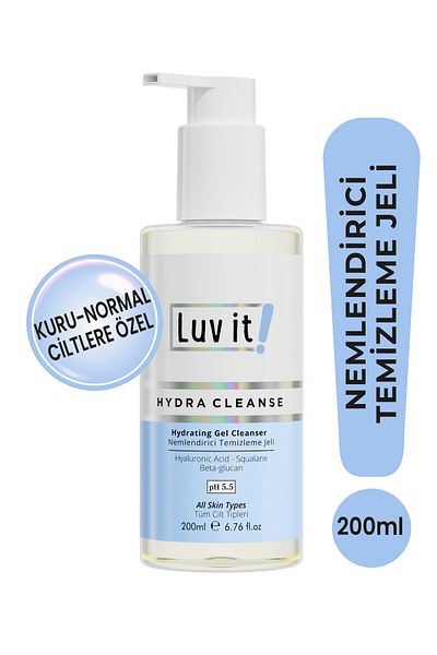 Luv it! Moisturizing Effective Facial Cleansing Gel Dry-Normal Skin 200 ml