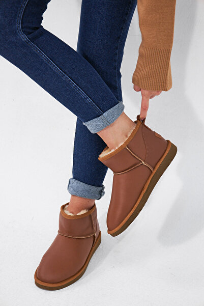 Pegia Hakiki Deri Kadın Mini Bot 191131