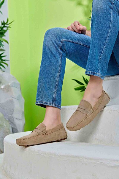 Pegia Чоловічі туфлі-мокасини з натуральної замші 500901