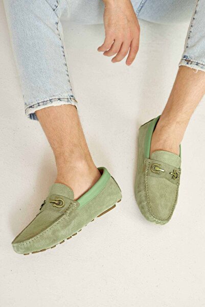 Pegia Справжній замшевий чоловічий мокасини з пряжкою 500909