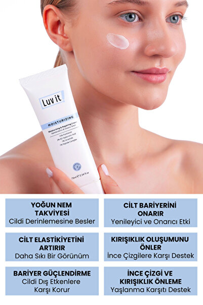 Luv it! Onarıcı Ve Nemlendirici Krem 75 ml – Cilt Bariyerine Destek Ve Derin Nemlendirme