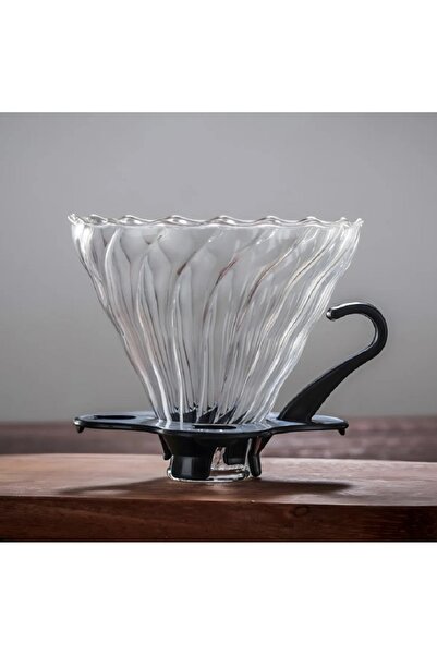 rexa فلتر قهوة من زجاج البورسليكات لصب القهوة من أجل باريستا