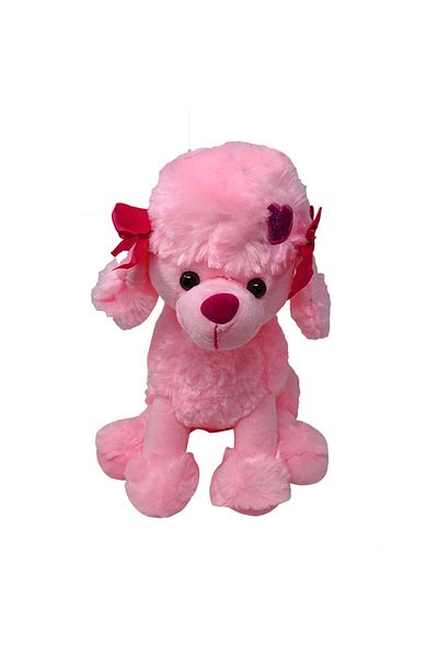 Salamandra Plus Size Puppy with Bow, Poodle, Pink