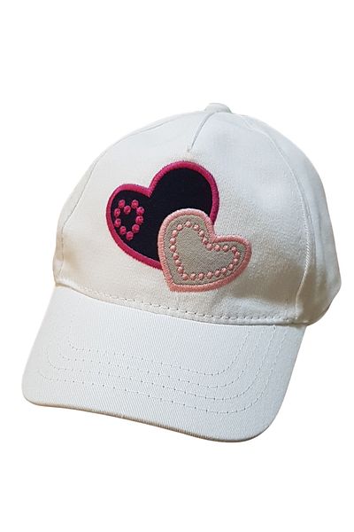 Kitti Baby Girl 1-3 Years Old Summer Brim Heart Figured Cotton Hat 48 Cm