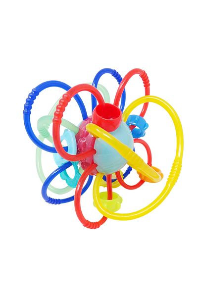 Salamandra Galaxy-shaped rattle, soft parts, accessible design